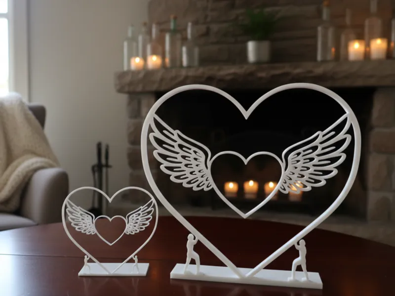 Heart with Angel Wings – Desktop Decor