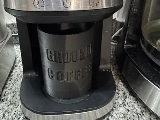 Receptàculo de grano molido de una dosis