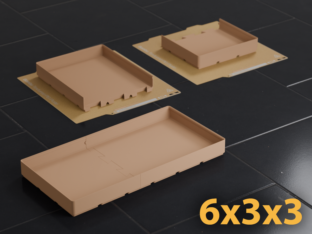 Gridfinity 6x3 Bin 3U A1 Mini Dovetail Split Fit