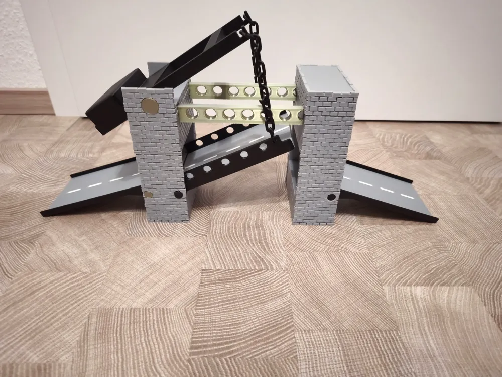 Drawbridge for toy cars - Free 3D Print Model - MakerWorld