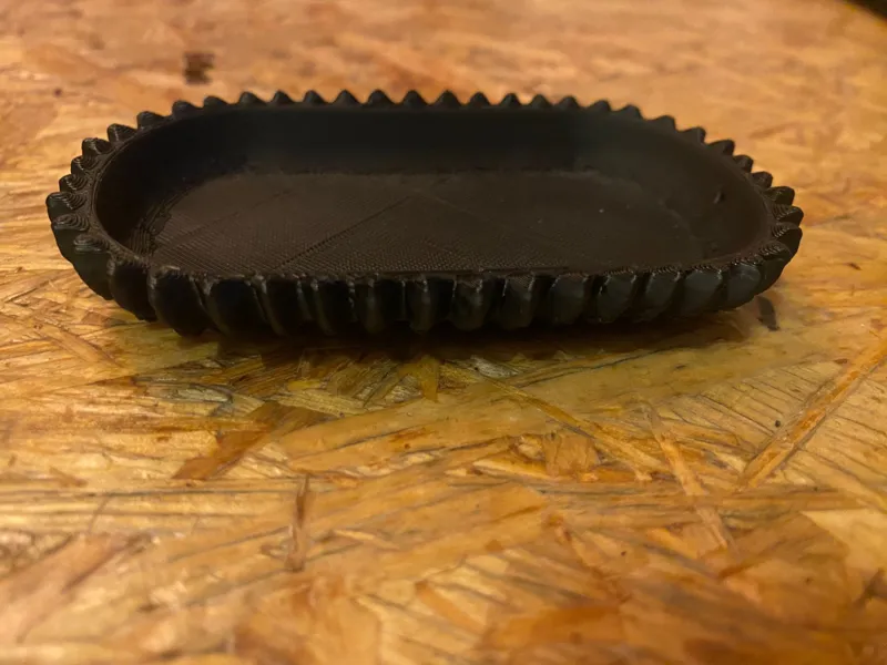 ovale Universalschale im Muschel- RiffelDesign