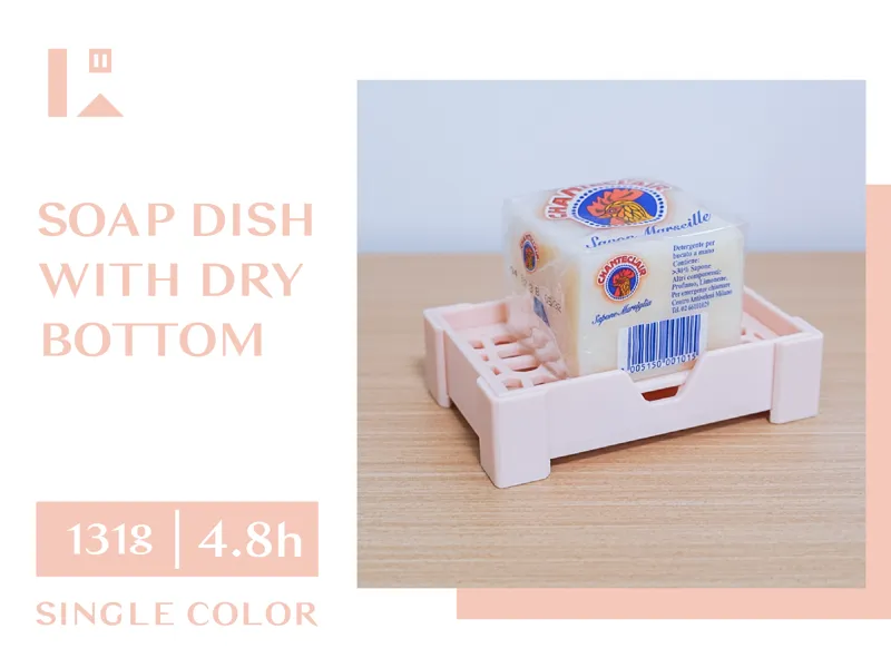 Soap dish with dry bottom