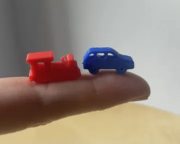 Modelo para impresión 3D: Macchina + Trenino –Accessori Cameretta Scala 1:12 — vista de referencia 3