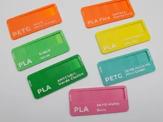 Filament Sample Card Editable
