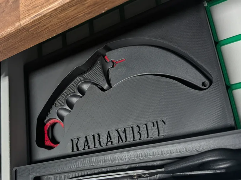 Gridfinity Karambit CS2 Knife Holder