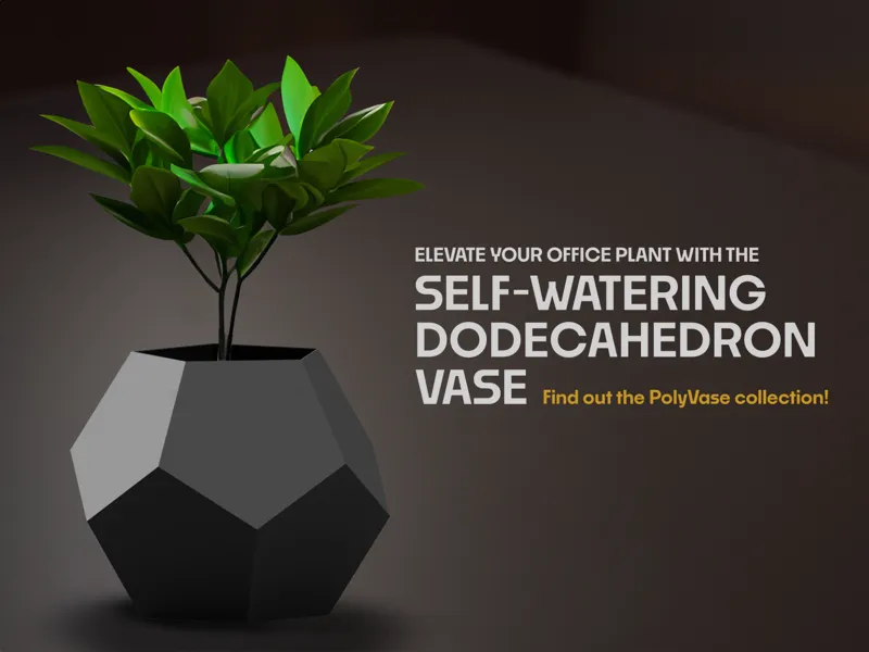 Self-Watering DodecahedronVase