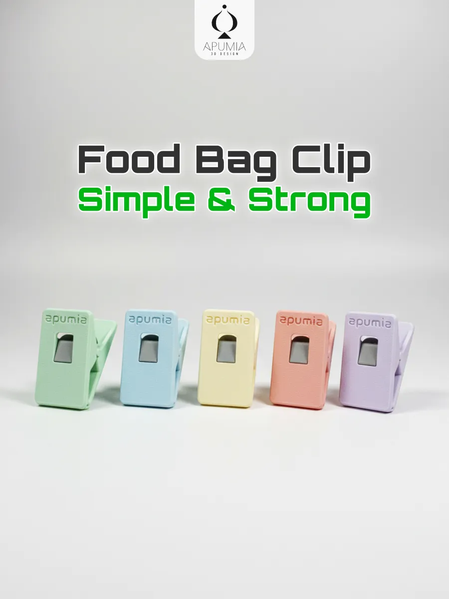 Food Bag Clip – Simple & Strong Kitchen Clamp - Free 3D Print Model ...