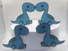 Blue Dinosaur cake topper