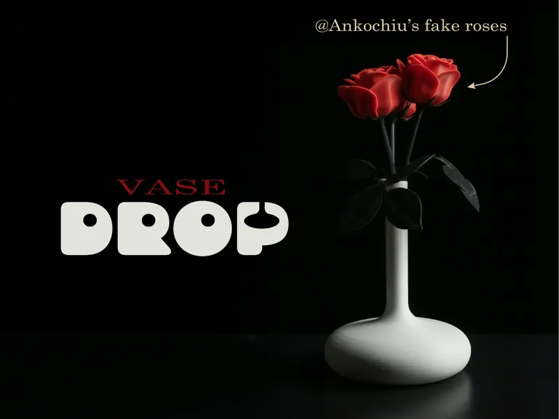 Vase DROP_fake flowers (based on @Ankochiu prjct)