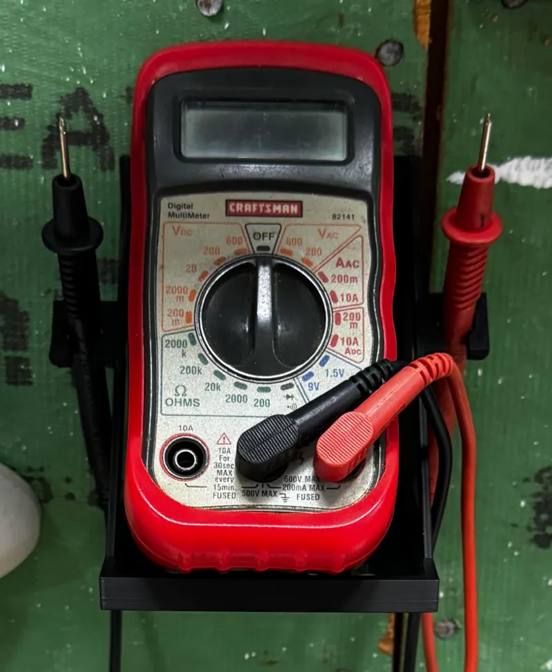 Wall Mounted Multimeter Shelf