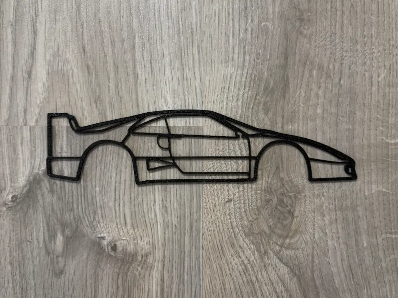 Ferrari F40 silhouette