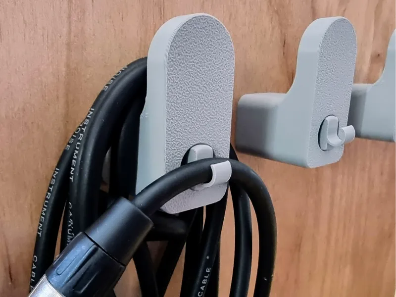 Mounted Cable Winder Bracket, Clip. Guitar & Mains