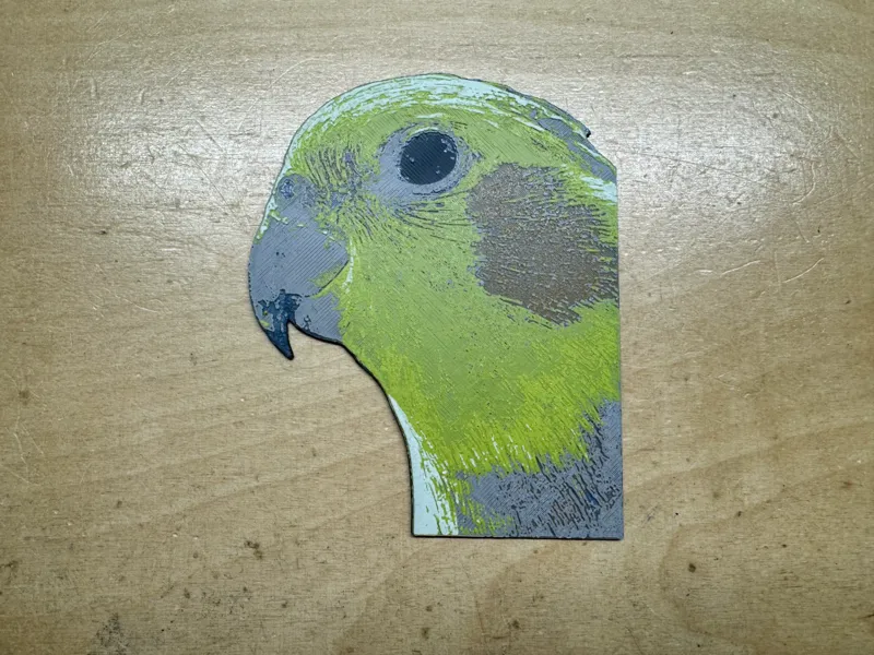 Travis the Cockatiel - HueForge HF Birb Portrait