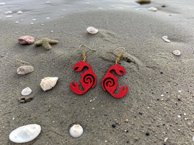 Little crab v2 earrings