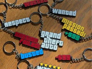 Grand Theft Auto - Keychain Set