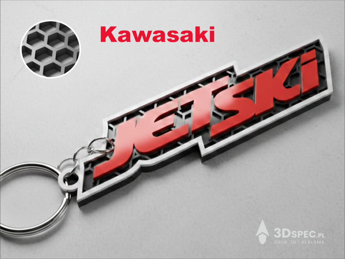 Kawasaki JetSki logo keychain