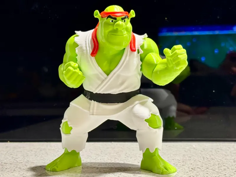 Street Fighter Shrek - Ryu Cosplay (Multicolor)