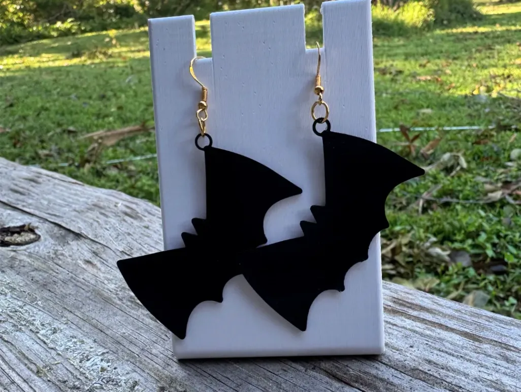 Bat Earrings/Keychain view 2