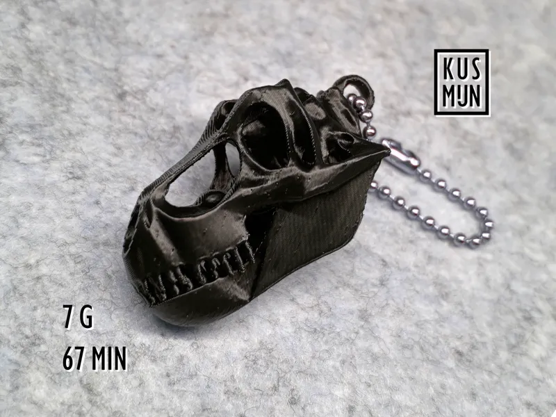 Polygonal T-Rex pendant / keychain