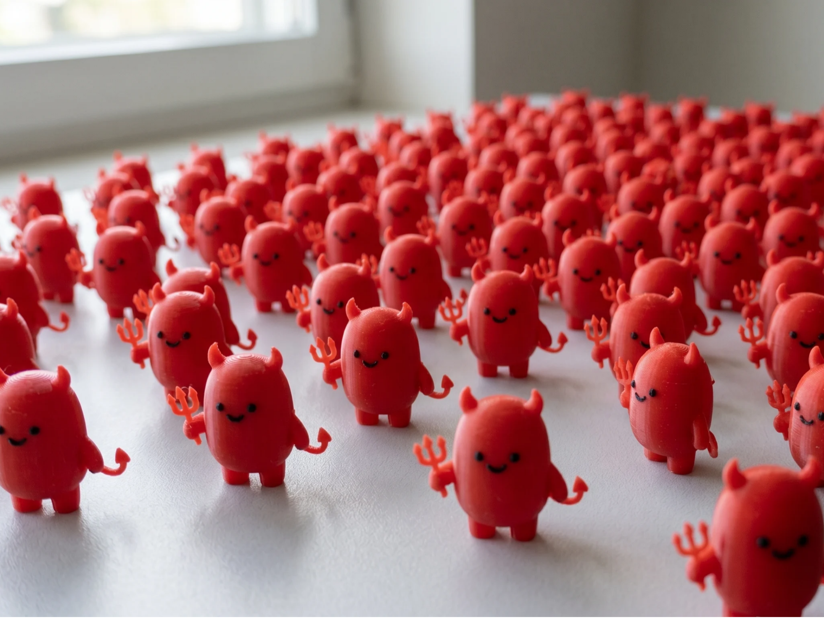 Chibi red devil figure