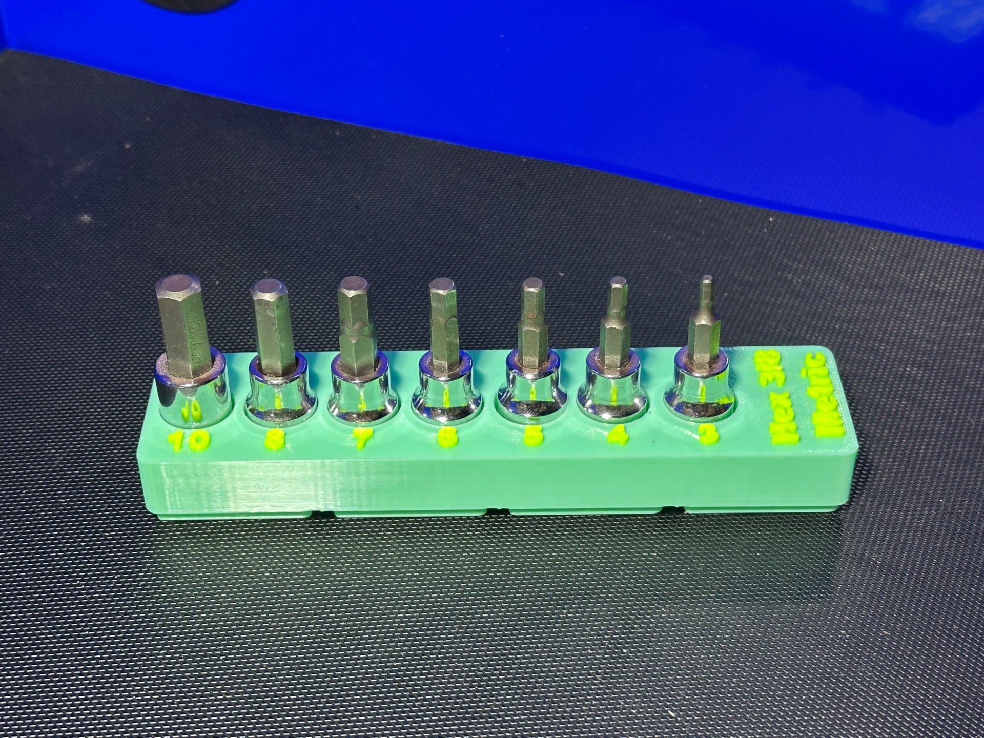 Gridfinity Kobalt METRIC Hex Socket Tray