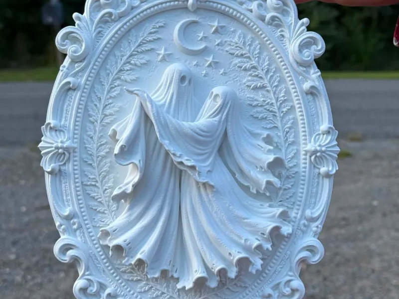 Ghost Couple Victorian Frame
