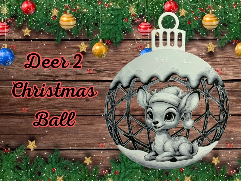 Deer 2 Christmas Ball
