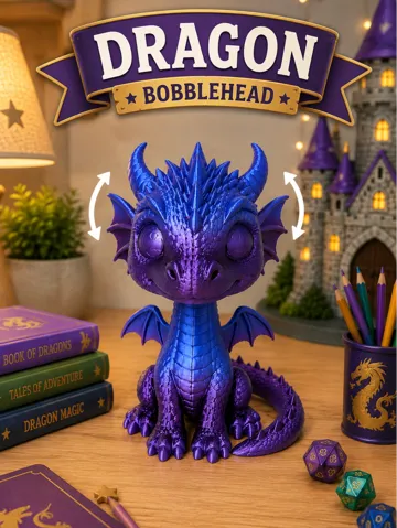 Adorno temático: Dragon Bobblehead — vista de referencia 2