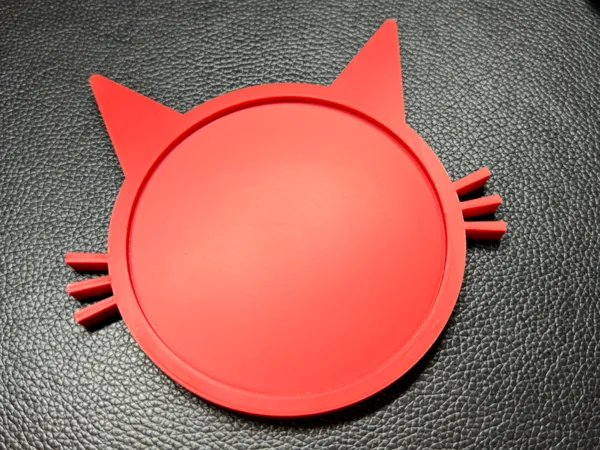 Dessous de verre en forme de chat