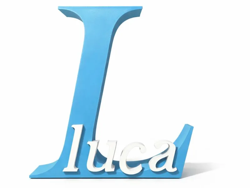 Nome personalizzato con iniziale-luca