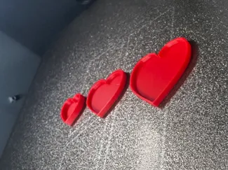 Red heart cookie cutter combo 