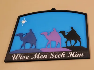 Wise Men Seek Him - Christmas ornament
