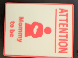 Attention-Sign "Mommy to be"