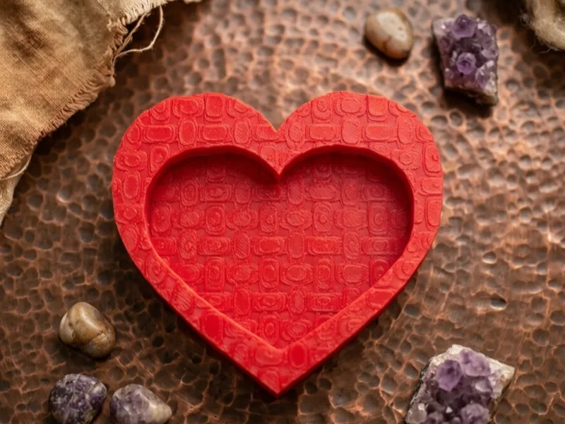 Textured Heart Trinket Tray