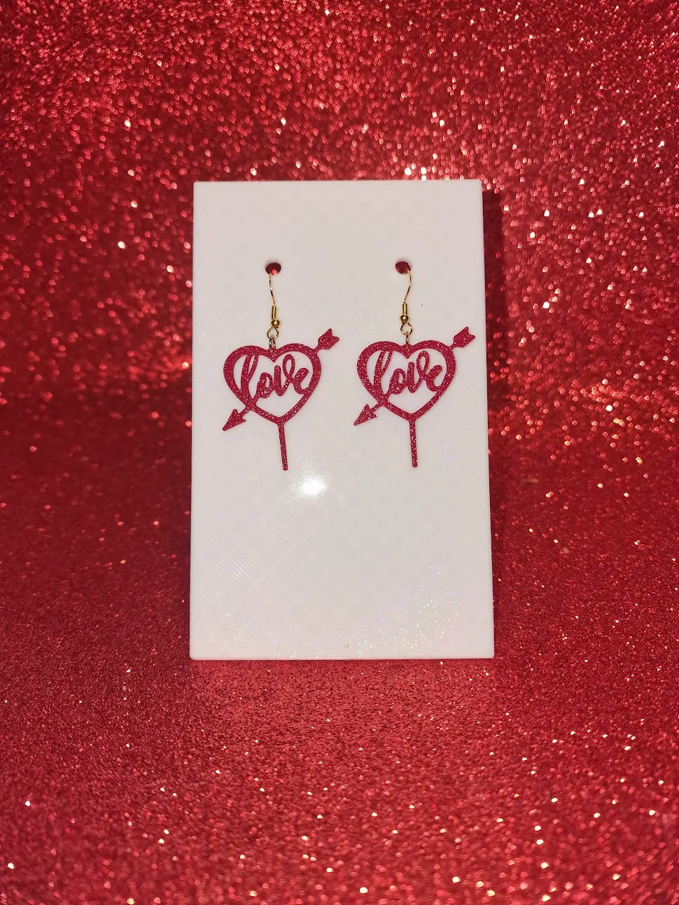 Love u earrings view 2