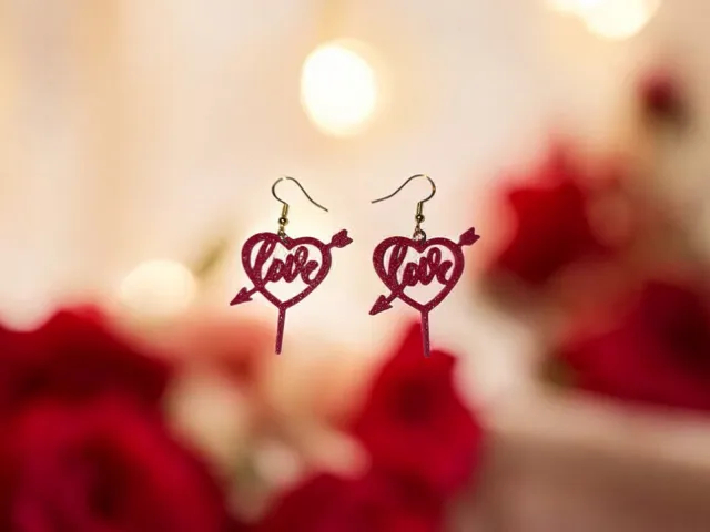 Love u earrings