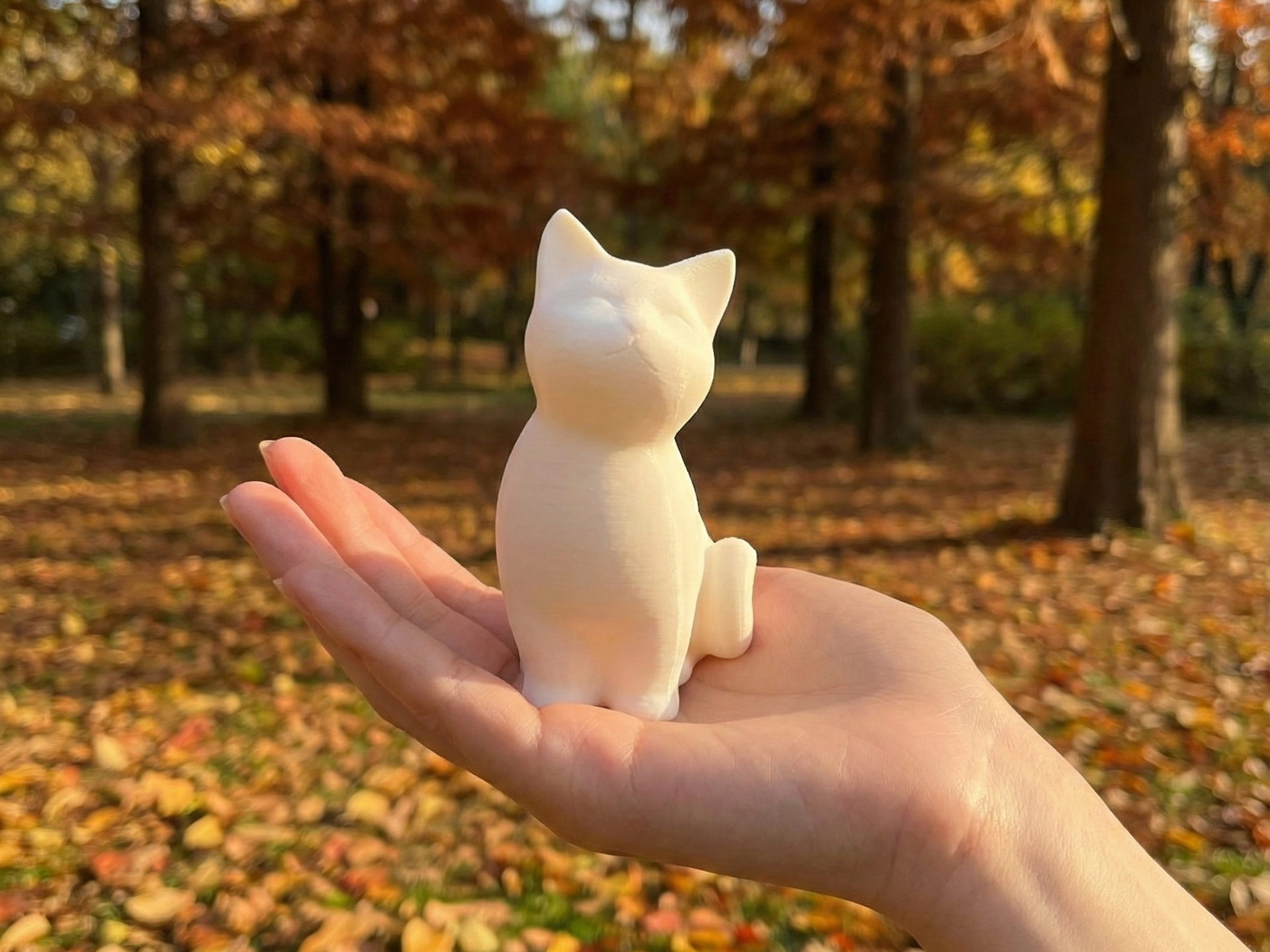 软萌坐姿小猫咪——桌面治愈系小摆件