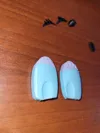 Eyes with painted eyelids