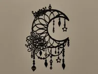 Art mural ornement lune — photo 1