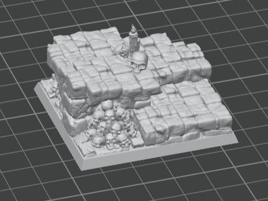 HeroQuest - stairs v2 (with and without skulls)