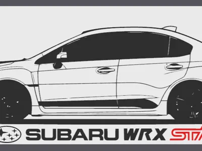 Subaru WRX STI Wall Art