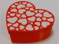 Boîte cadeau en forme de cœur avec couvercle — photo 2
