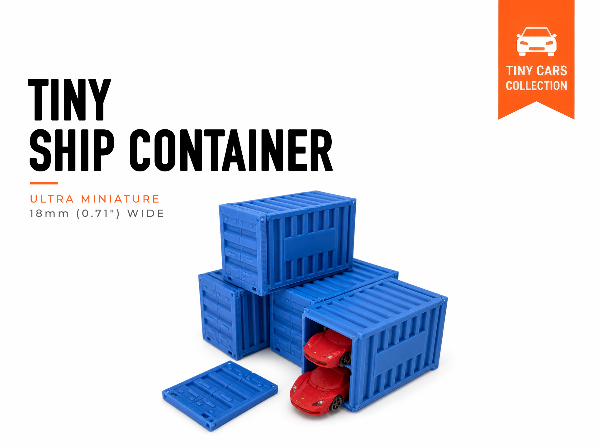 Tiny Ship Container - Mini Cars Series