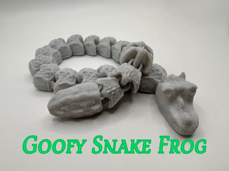 Articulated Goofy Snake Dragon Frog
