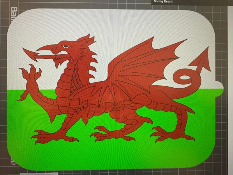 Welsh Flag Sign
