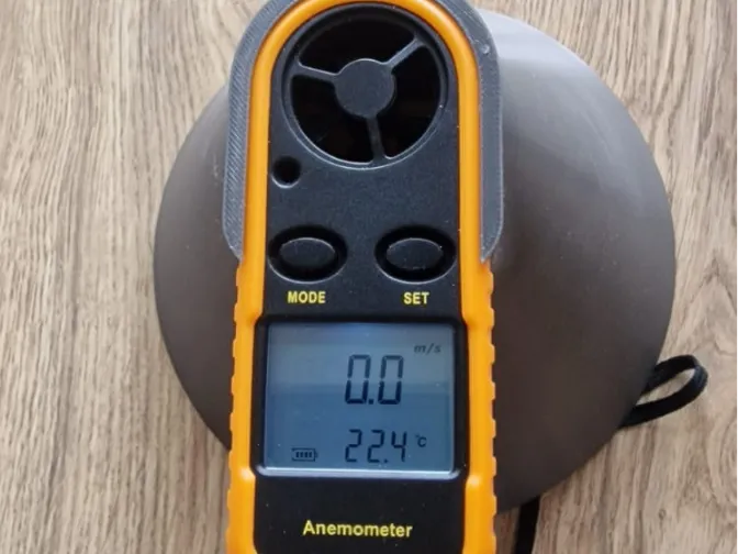 Anemometer funnel