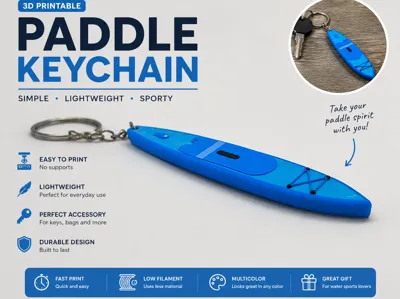 Paddle Keychain – Simple & Lightweight
