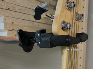 Hercules guitar hanger adapter for Ikea Ivar shelf