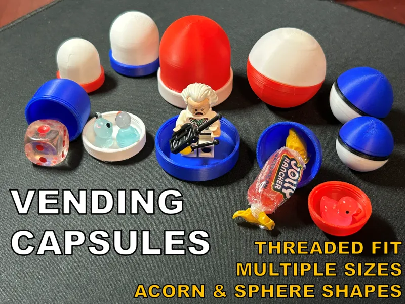 Gacha Vending Capsules - Multiple sizes / styles