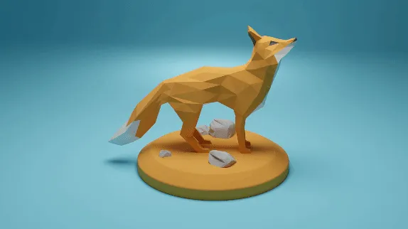 Low poly fox model by cyberjo50 MakerWorld: Download Free 3D Models